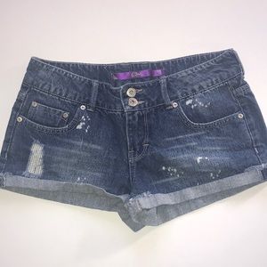 C Pink jeans short distressed size 7